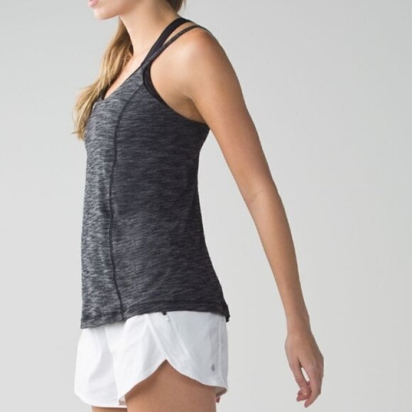 Lululemon Run For Gold Tank Heathered Black - Picture 2 of 6